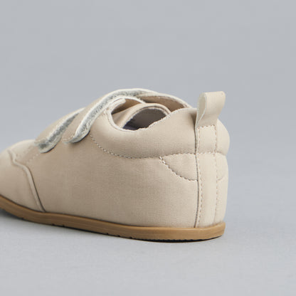 Plain Sneakers with Hook and Loop Closure