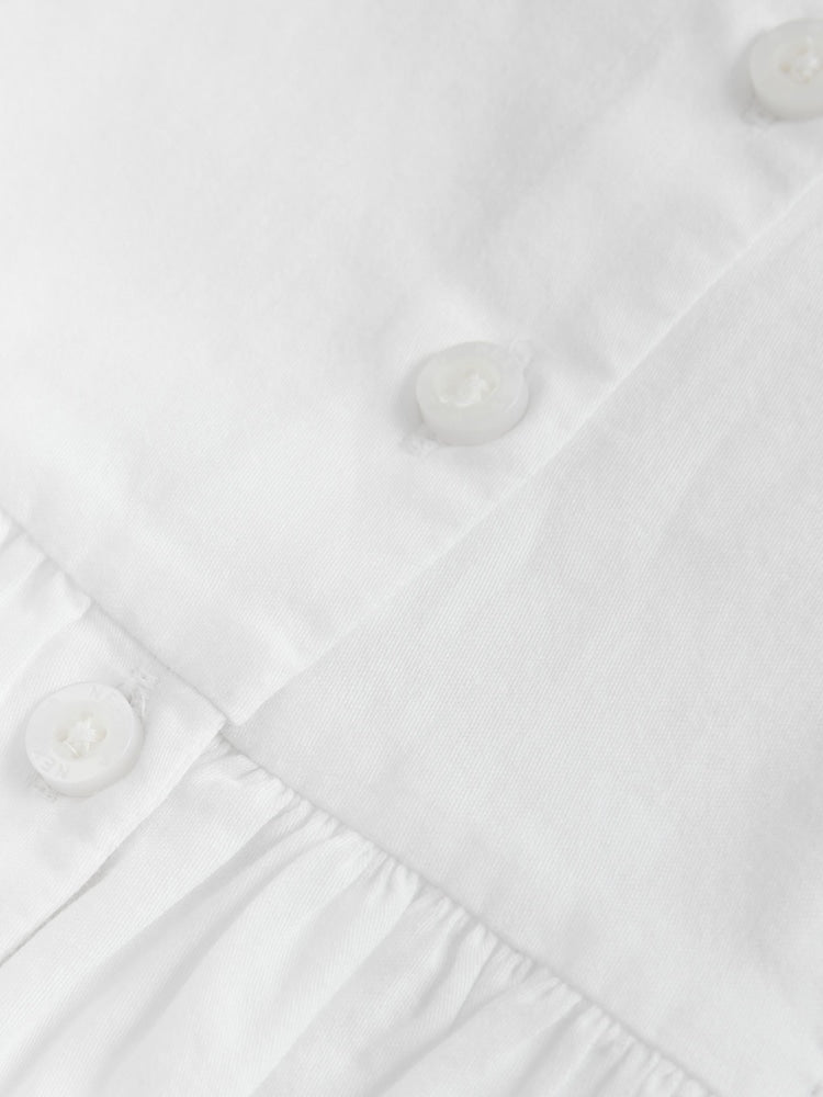 White Lace Woven Baby Romper (0mths-2yrs)