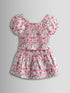 JoJo Maman Bébé Pink Smocked Cap Sleeve Top & Skort Set - Pink / 7 - 8 Years (122 - 128cm)