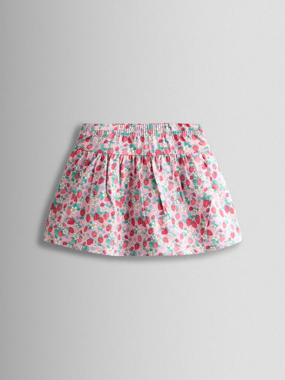 JoJo Maman Bébé Pink Smocked Cap Sleeve Top &amp; Skort Set