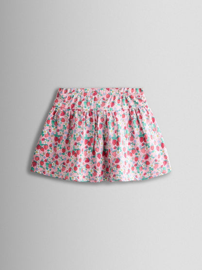 JoJo Maman Bébé Pink Smocked Cap Sleeve Top &amp; Skort Set