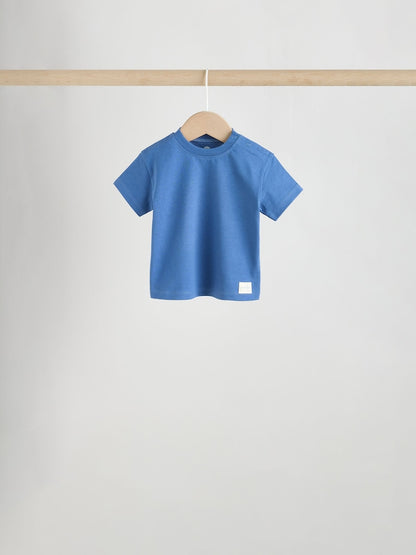 Blue Short Sleeve Baby T-Shirts 4 Pack (0mths-2yrs)