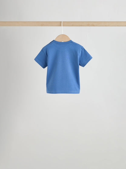 Blue Short Sleeve Baby T-Shirts 4 Pack (0mths-2yrs)