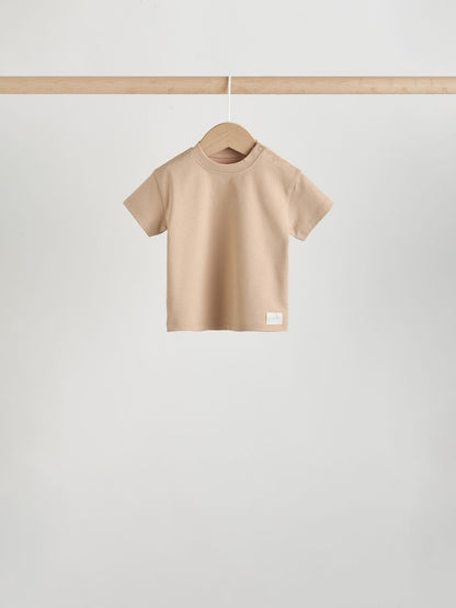 Mono/Neutral Short Sleeve Baby T-Shirts 4 Pack (0mths-2yrs)