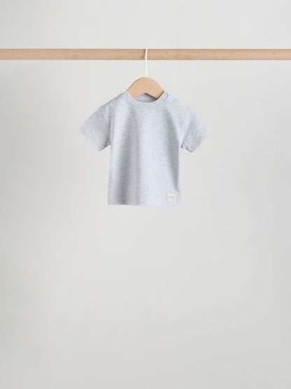Mono/Neutral Short Sleeve Baby T-Shirts 4 Pack (0mths-2yrs)