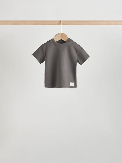 Mono/Neutral Short Sleeve Baby T-Shirts 4 Pack (0mths-2yrs)