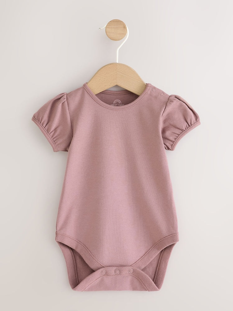 Chocolate Brown Spot Woven Baby Bubble Romper and Bodysuit 2 Piece Set (0mths-2yrs)
