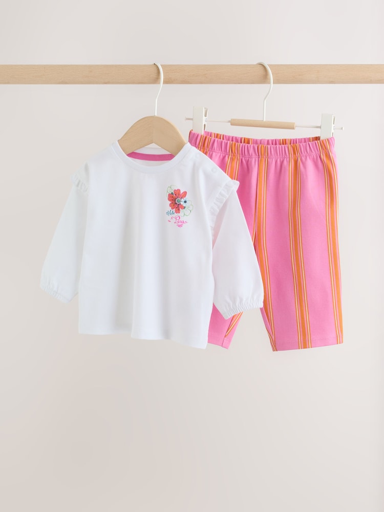 Ecru Seminal X Car Pintos Baby T-Shirt And Joggers Set (0mths-2yrs) - Size Up to 1 Month (56cm)