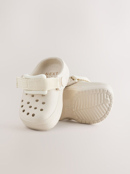 Neutral Touch Fastening Baby Clogs (0-2mths) - Size Up To 3 Months (50 - 62cm)