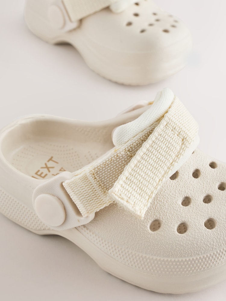 Neutral Touch Fastening Baby Clogs (0-2mths) - Size Up To 3 Months (50 - 62cm)