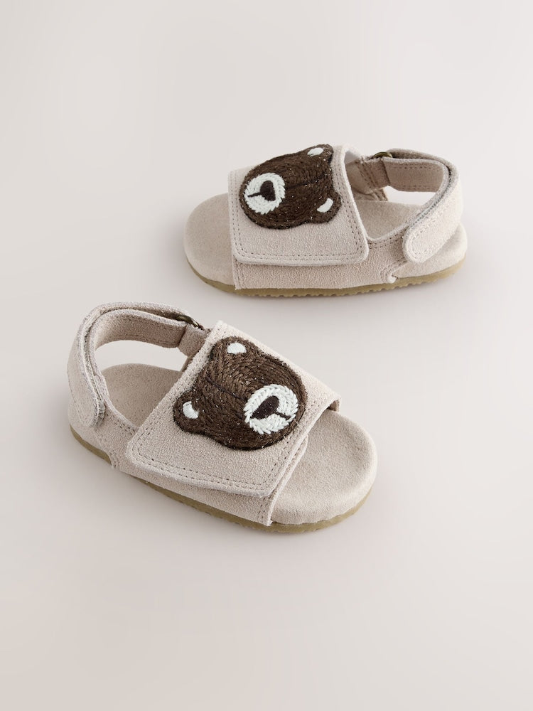 Neutral Bear Touch Fastening Baby Sandals (0-2mths) - Up To 3 Months (50 - 62cm)