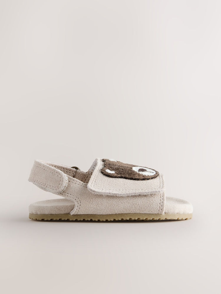 Neutral Bear Touch Fastening Baby Sandals (0-2mths)