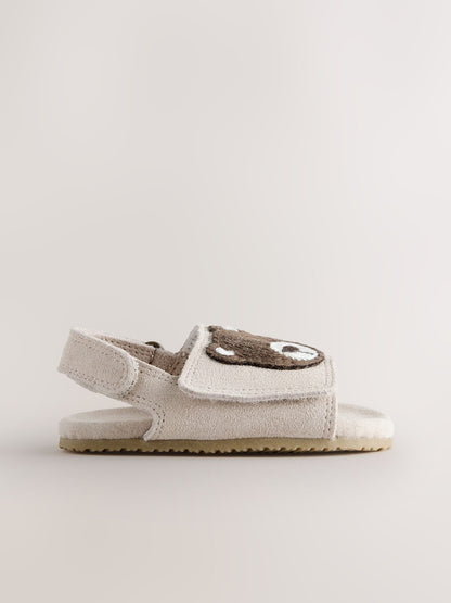Neutral Bear Touch Fastening Baby Sandals (0-2mths)