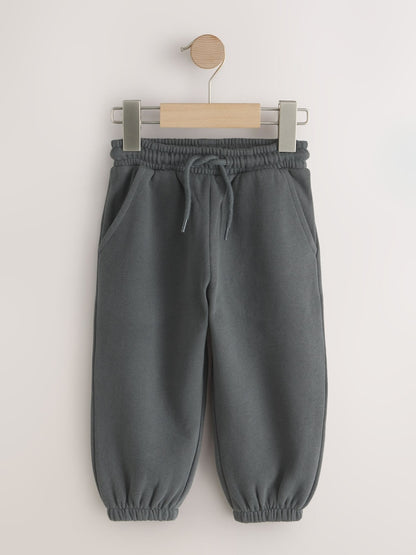 Charcoal Grey Regular Fit Soft Touch Jersey Joggers (3mths-7yrs) - Size 3-6 Months (62-68cm) - Charcoal Grey