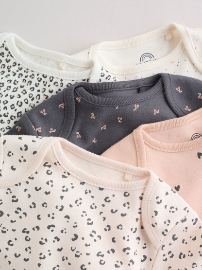 Neutral Short Sleeve Bodysuits 5 Pack