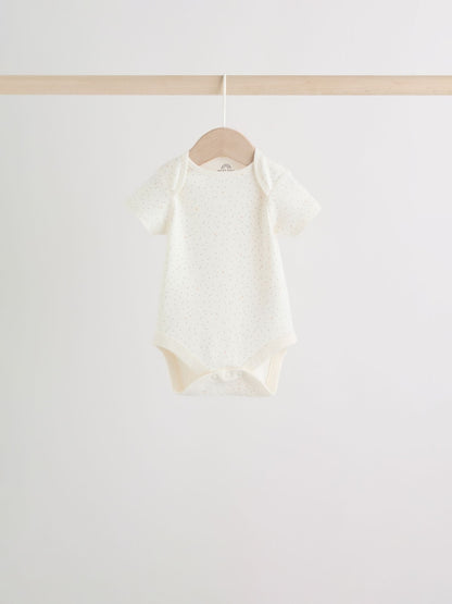Neutral Short Sleeve Bodysuits 5 Pack
