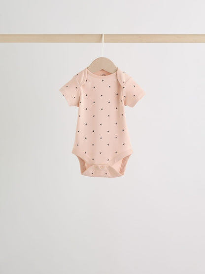 Neutral Short Sleeve Bodysuits 5 Pack