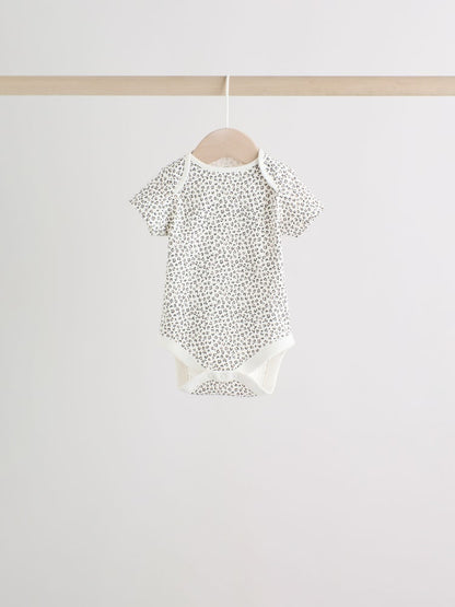 Neutral Short Sleeve Bodysuits 5 Pack
