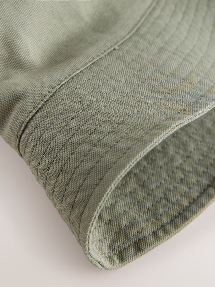 Black/Khaki Green Plain Bucket Hats 2 Pack (3mths-16yrs)