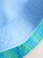 Blue/Green Reversible Bucket Hat (3mths-16yrs) - Size 3-9 Months (62-74cm)