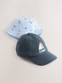 Blue Boats Cap Bucket Hats 2 Pack (3mths-10yrs) - Size 3-9 Months (62-74cm) - Default 1