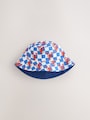 Red/White/Blue Lobster Reversible Bucket Hat (3mths-16yrs) - Size 3-9 Months (62-74cm)