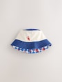 Red/White/Blue Lobster Reversible Bucket Hat (3mths-16yrs) - Size 3-9 Months (62-74cm)