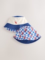 Red/White/Blue Lobster Reversible Bucket Hat (3mths-16yrs) - Size 3-9 Months (62-74cm)
