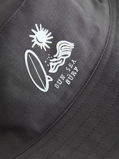 Black/Tan Palm Tree Bucket Hats 2 Pack (3mths-13yrs) - Size 1-2 Years (80-92cm)