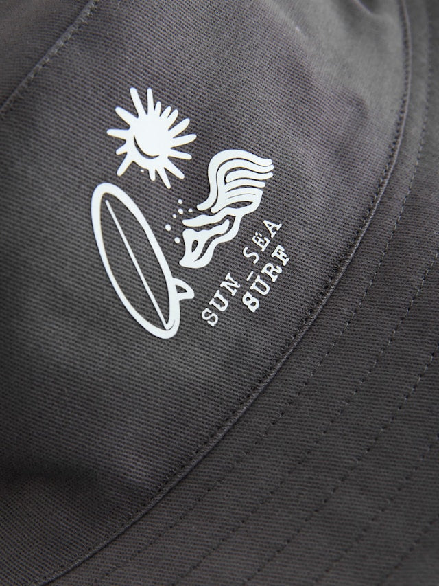 Black/Tan Palm Tree Bucket Hats 2 Pack (3mths-13yrs) - Size 1-2 Years (80-92cm)