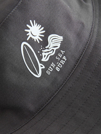 Black/Tan Palm Tree Bucket Hats 2 Pack (3mths-13yrs) - Size 1-2 Years (80-92cm)