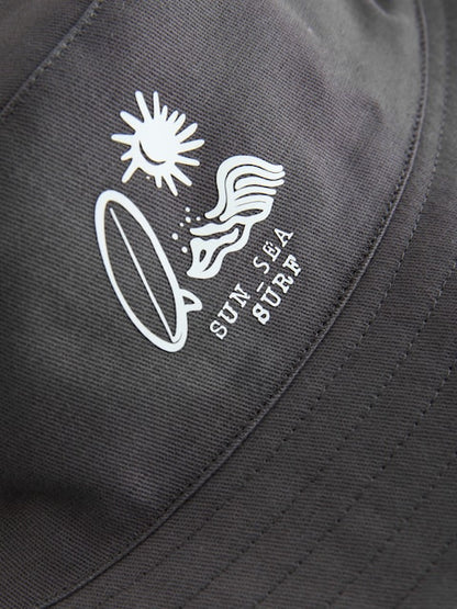 Black/Tan Palm Tree Bucket Hats 2 Pack (3mths-13yrs) - Size 1-2 Years (80-92cm)