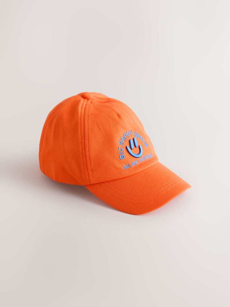 Blue/Orange Slogan Caps 2 Pack (1-13yrs)