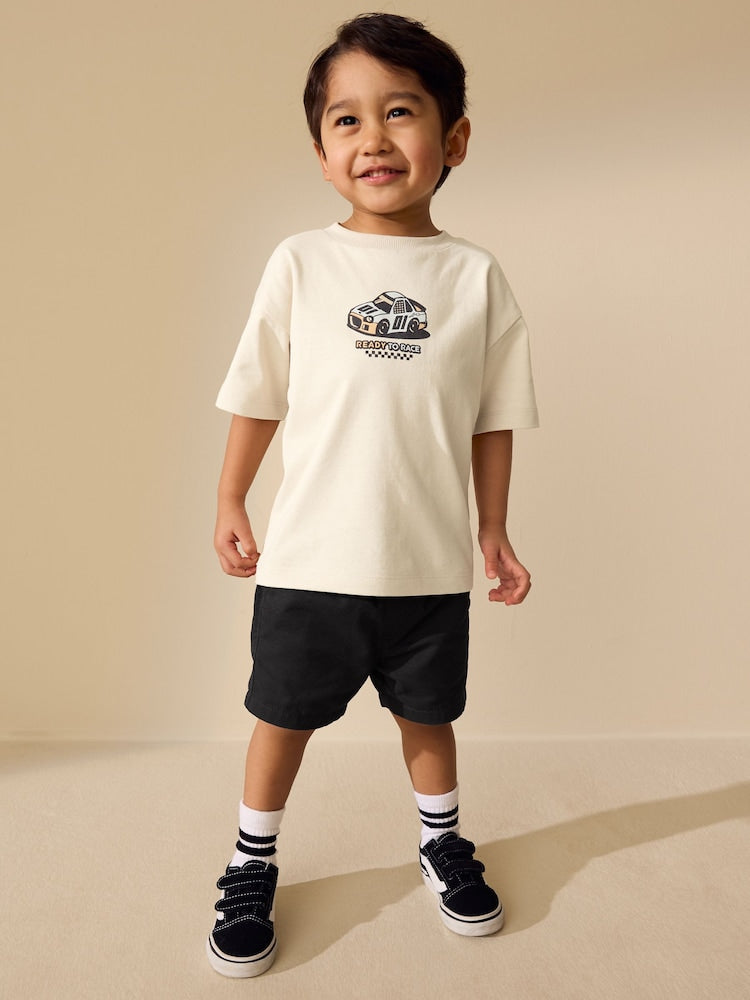 Cream Race Car