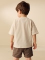 White Neutral Diggers Short Sleeve Appliqué T-Shirt (3mths-7yrs) - Size 3-6 Months (62-68cm)