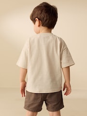 White Neutral Diggers Short Sleeve Appliqué T-Shirt (3mths-7yrs) - Size 3-6 Months (62-68cm)