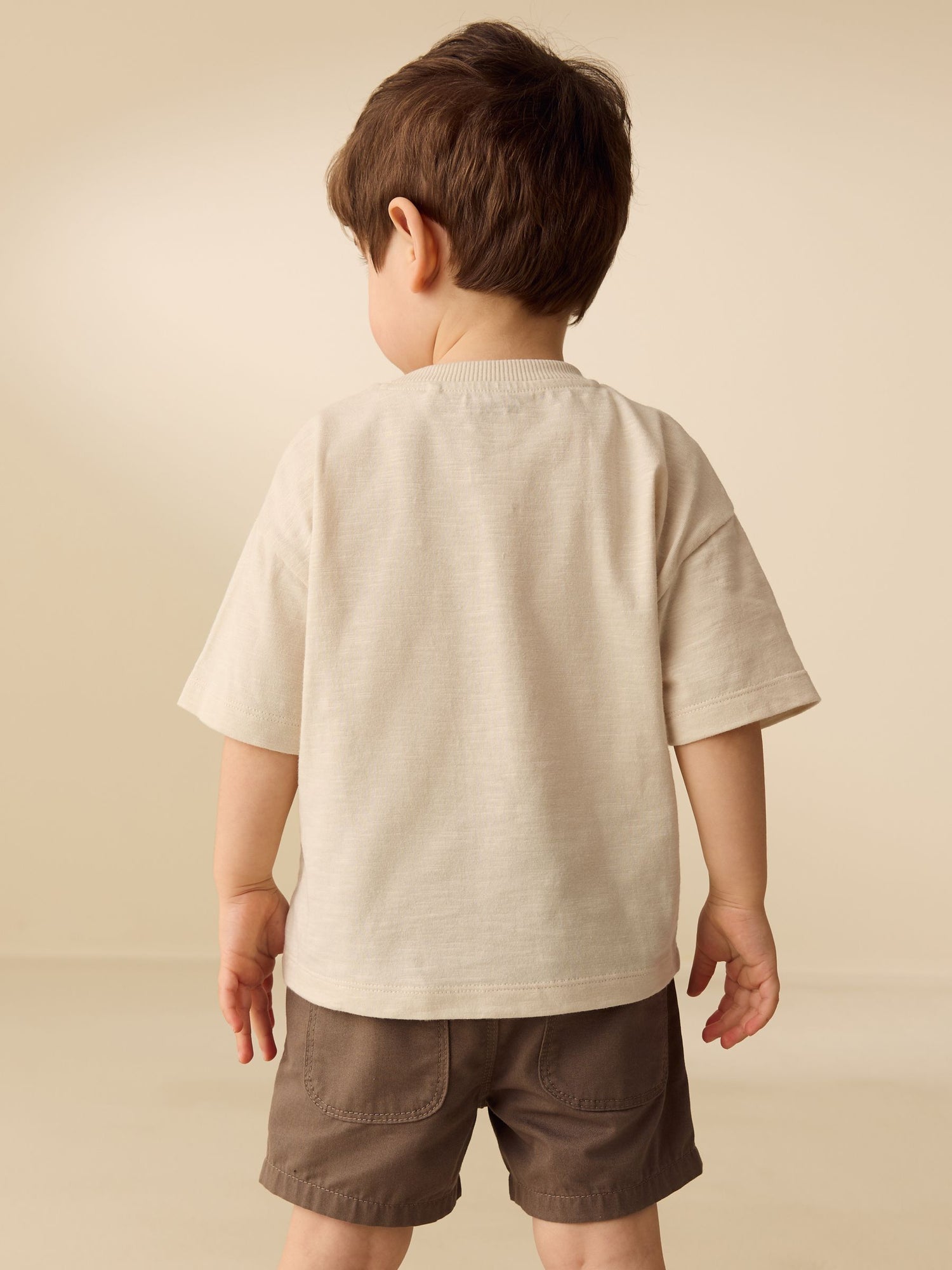 White Neutral Diggers Short Sleeve Appliqué T-Shirt (3mths-7yrs) - Size 3-6 Months (62-68cm)