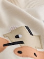 White Neutral Diggers Short Sleeve Appliqué T-Shirt (3mths-7yrs) - Size 3-6 Months (62-68cm)