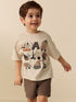White Neutral Diggers Short Sleeve Appliqué T-Shirt (3mths-7yrs) - Size 3-6 Months (62-68cm) - Default 1
