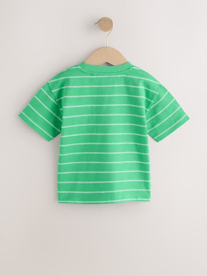 Green Pocket Short Sleeve Stripe T-Shirt (3mths-7yrs) (3mths-7yrs)