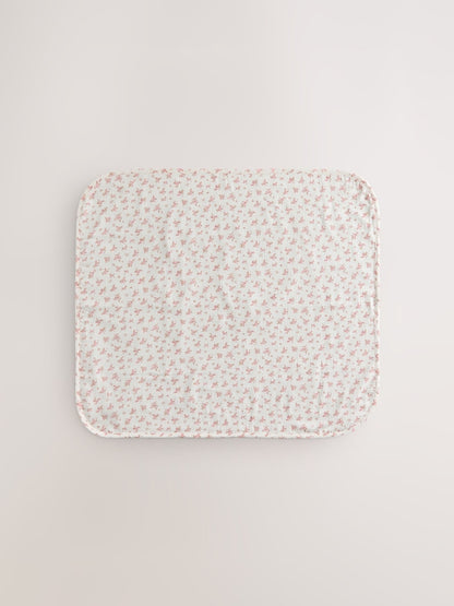 Pink Ditsy Floral Cotton Baby Muslin Blanket - Size ONE