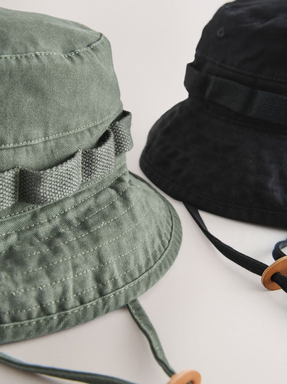 Green/Black Boonie Hats 2 Pack