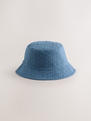 Khaki Green/Navy Blue Reversible Bucket Hats 2 Pack - Size S-M