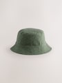 Khaki Green/Navy Blue Reversible Bucket Hats 2 Pack - Size S-M
