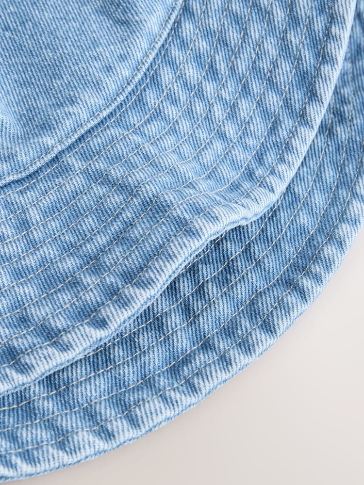 Denim Bucket Hat - Size S-M