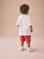 White Short Sleeve Small Graphic T-Shirt (3mths-8yrs) - Size 3-6 Months (62-68cm)