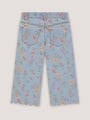 Monsoon Blue Floral Scallop Trim Jeans - Size 3 Years (98cm)