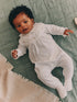 White Occasion Collared Baby Sleepsuit (0mths-2yrs) - White Occasion / 12 - 18 Months (80 - 86cm)