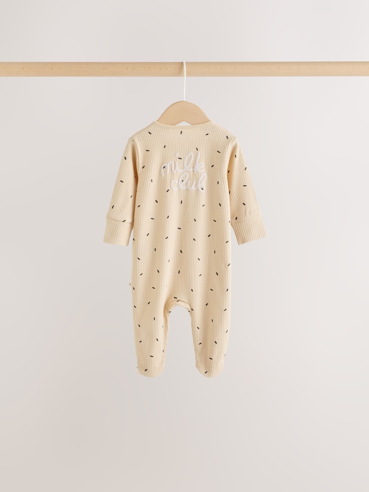 Pink Brunch Two Way Zip Baby Sleepsuits 3 Pack (0mths-3yrs)