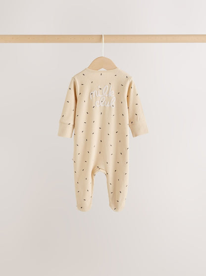 Pink Brunch Two Way Zip Baby Sleepsuits 3 Pack (0mths-3yrs)